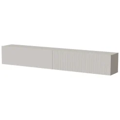 Mobile Porta tv Beige un Ripiano Modulabile 200x30x31h cm, 4 Vani - Sindia