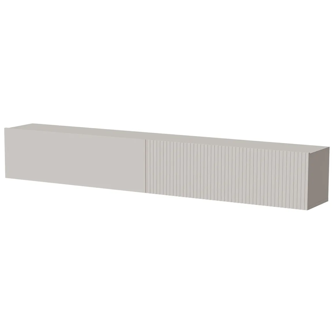 Mobile Porta tv Beige un Ripiano Modulabile 200x30x31h cm, 4 Vani - Sindia
