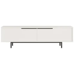 Mobile Porta tv Bianco 2 Ante 2 Vani 160x36x45h cm, Apertura a Ribalta - Palmi