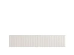 Mobile Porta tv Bianco Crema Beige un Ripiano 2 Ante 154x42x32h cm, 2 Vani - Maderno