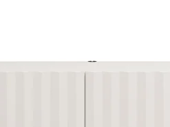Mobile Porta tv Bianco Crema Beige un Ripiano 2 Ante 154x42x32h cm, 2 Vani - Maderno