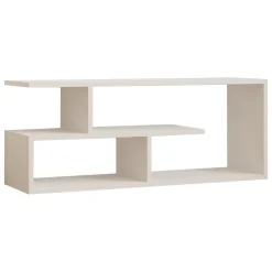 Mobili Porta Tv > Dmora Mobile Porta tv 2 Ripiani 4 Vani 100x30x40h cm, Peso Supportato 40 kg - Foglizzo Bianco
