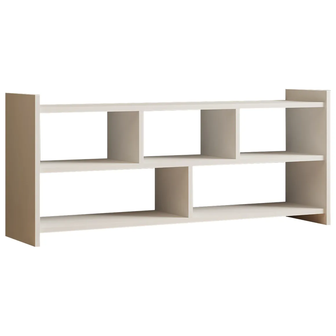 Mobile Porta tv Bianco 5 Ripiani 5 Vani 118x28x55h cm, Peso Supportato 40 kg - Loreglia