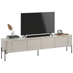 Mobili Porta Tv > Dmora Mobile porta TV Brembana, 190x40 h50 cm, Beige Beige Cashmere