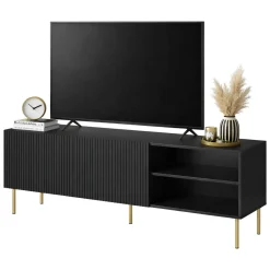 Mobile porta TV Magnano, 150x42 h52 cm, Nero