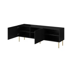Mobile porta TV Magnano, 150x42 h52 cm, Nero