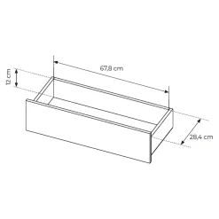 Mobile Porta tv Marrone Chiaro Marrone Rovere un Cassetto 2 Ripiani 176x40x43h cm, 2 Ante - Kakaha