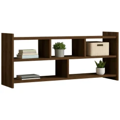 Mobile Porta tv Marrone Noce 5 Ripiani 5 Vani 118x28x55h cm, Peso Supportato 40 kg - Loreglia