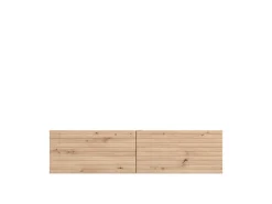 Mobile Porta tv Marrone Rovere Nodi un Ripiano 2 Ante 128x41.5x32h cm, Anta Effetto Rigato - Colico