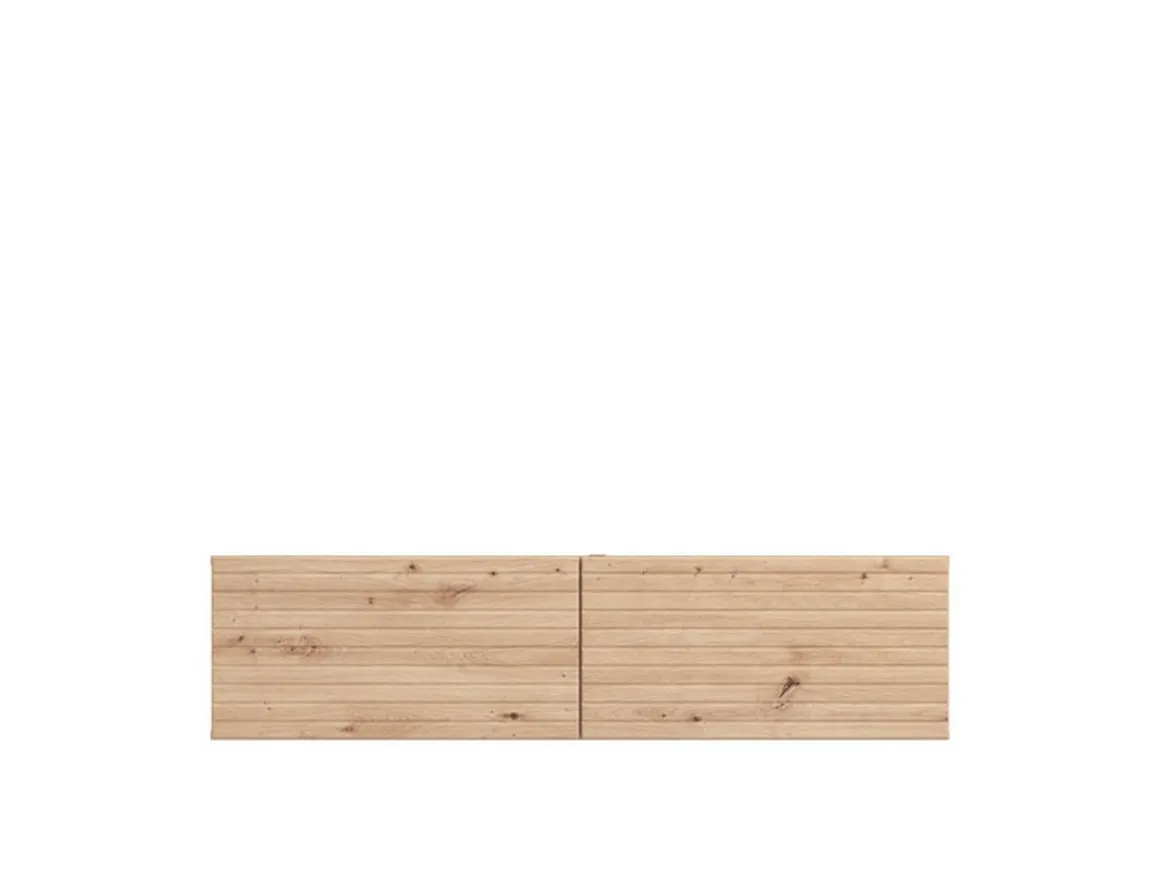 Mobile Porta tv Marrone Rovere Nodi un Ripiano 2 Ante 128x41.5x32h cm, Anta Effetto Rigato - Colico