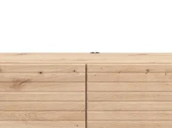 Mobile Porta tv Marrone Rovere Nodi un Ripiano 2 Ante 128x41.5x32h cm, Anta Effetto Rigato - Colico