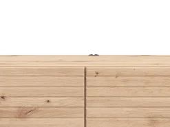 Mobili Porta Tv > Dmora Mobile Porta tv un Ripiano 2 Ante 154x41.5x32h cm, Anta Effetto Rigato - Cedrasco Marrone Rovere Nodi