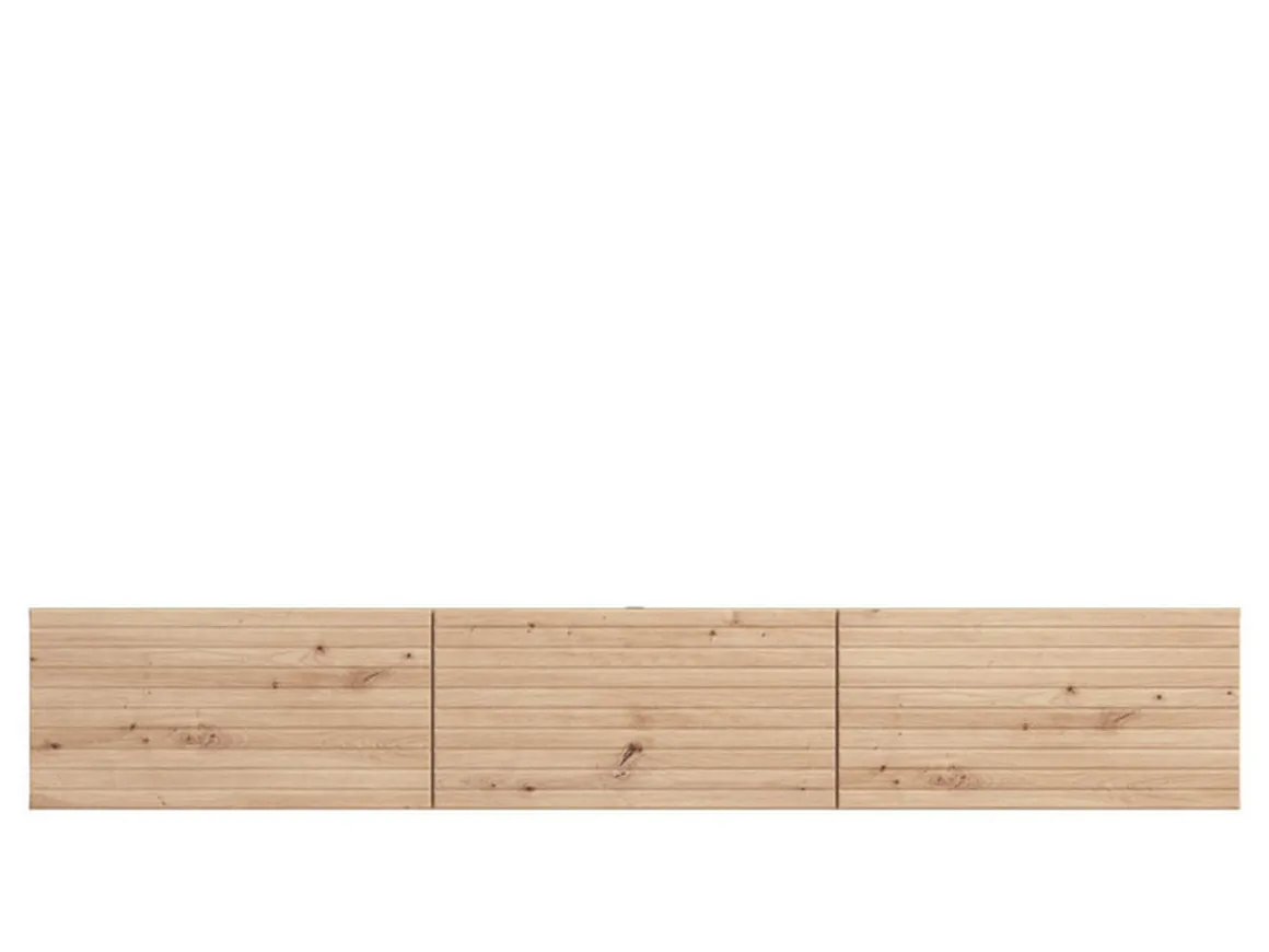 Mobile Porta tv Marrone Rovere Nodi un Ripiano 3 Ante 192x41.5x32h cm, Anta Effetto Rigato - Melazzo