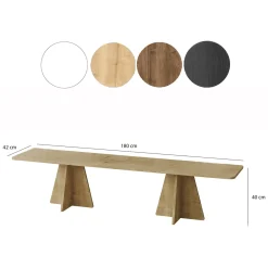 Mobili Porta Tv > Dmora Mobile Porta tv Marrone Rovere Trasparente un Ripiano Struttura in Vetro Temperato 120x35x45h cm, un Vano - Cloz Trasparente, Marrone Rovere