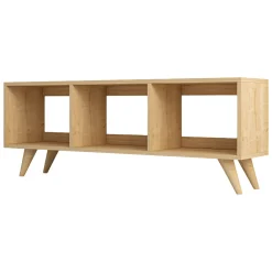 Mobile Porta tv Marrone 3 Vani Peso Supportato 40 kg 120x30x48h cm, Installazione a Terra - Sizzano