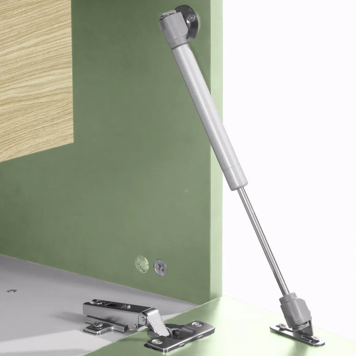 Mobile Porta tv Verde 3 Ripiani 4 Vani 240x45x51.5h cm, 3 Ante - Curino
