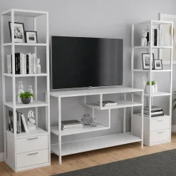 Mobile salotto modulabile 198cm bianco - Felion