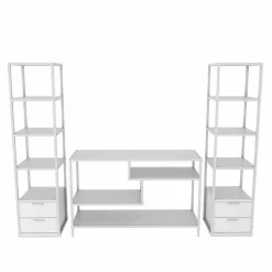 Mobile salotto modulabile 198cm bianco - Felion