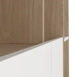 Mobile salotto multifunzione 240cm rovere e bianco - Litvjak