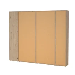 Mobile salotto multifunzione 240cm rovere e bianco - Litvjak