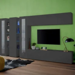 Mobile soggiorno classico 340cm antracite - Atta