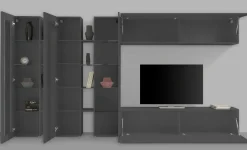 Mobile soggiorno classico 340cm antracite - Atta