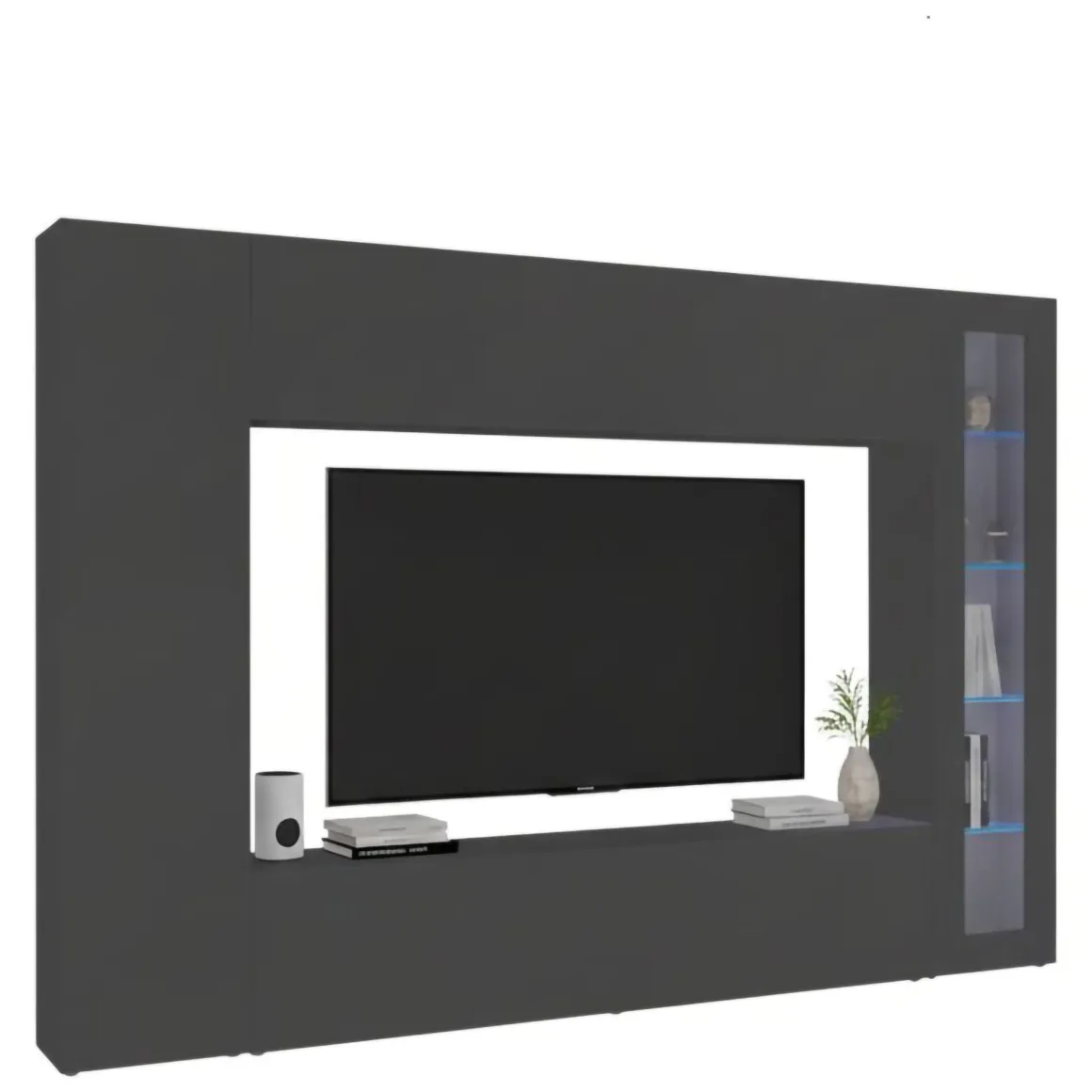Mobile soggiorno smart 260cm antracite - Alatri
