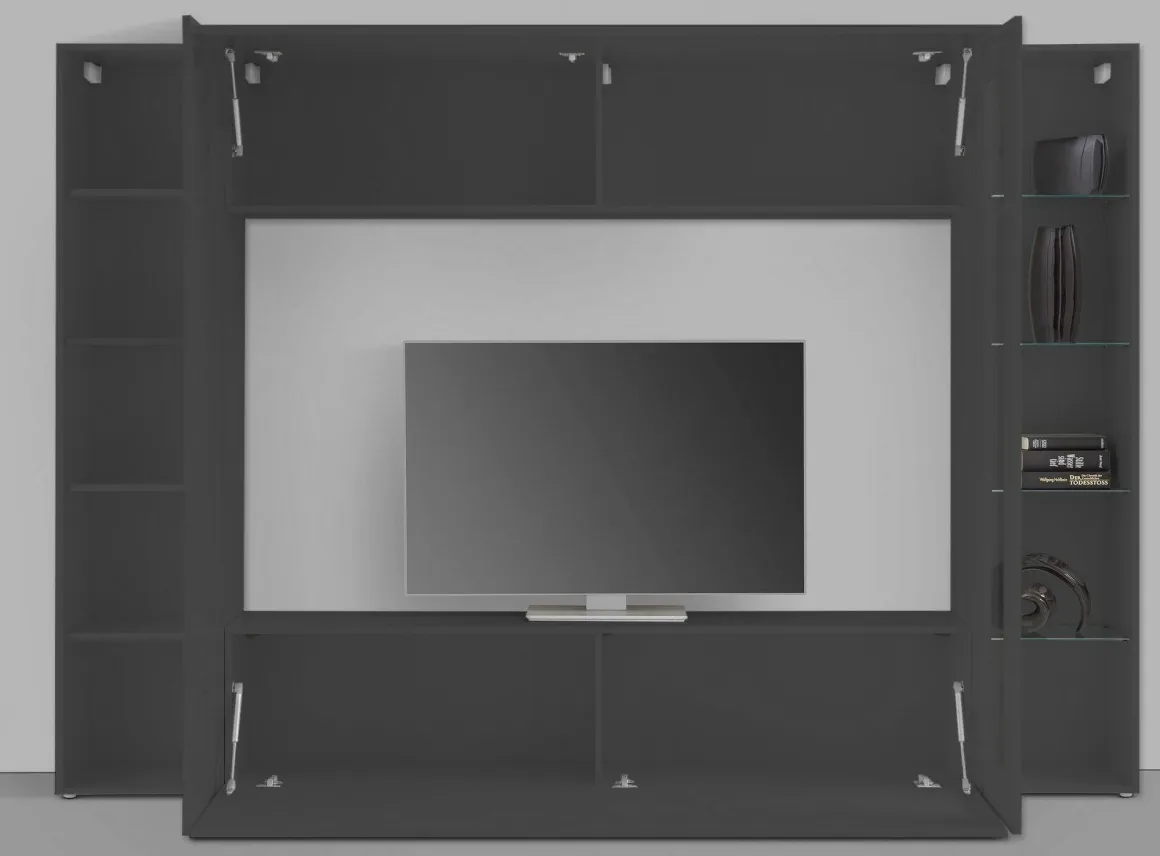 Mobile soggiorno smart 260cm antracite - Alatri