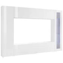 Salotto|Pareti Attrezzate > Dmora Mobile soggiorno smart 260cm - Amel Bianco Lucido