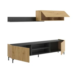 Mobile soggiorno smart 182cm legno e antracite - Ama