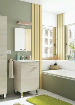 Mobile sottolavabo 1 anta 50x38x80h cm rovere - Iselle