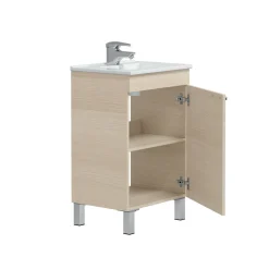 Mobili Sottolavabo > Dmora Mobile sottolavabo 1 anta 93x60x88h cm - emile Bianco