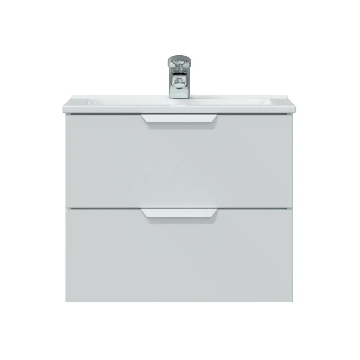 Mobili Sottolavabo > Dmora Mobile sottolavabo 2 cassetti 60x45x50h cm rovere - Doksuri Marrone Rovere
