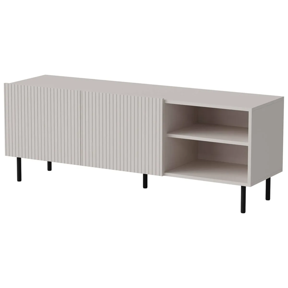 Mobili Porta Tv > Dmora Mobile TV beige 150x42x52h cm 3 ante - Molini Beige Cashmere