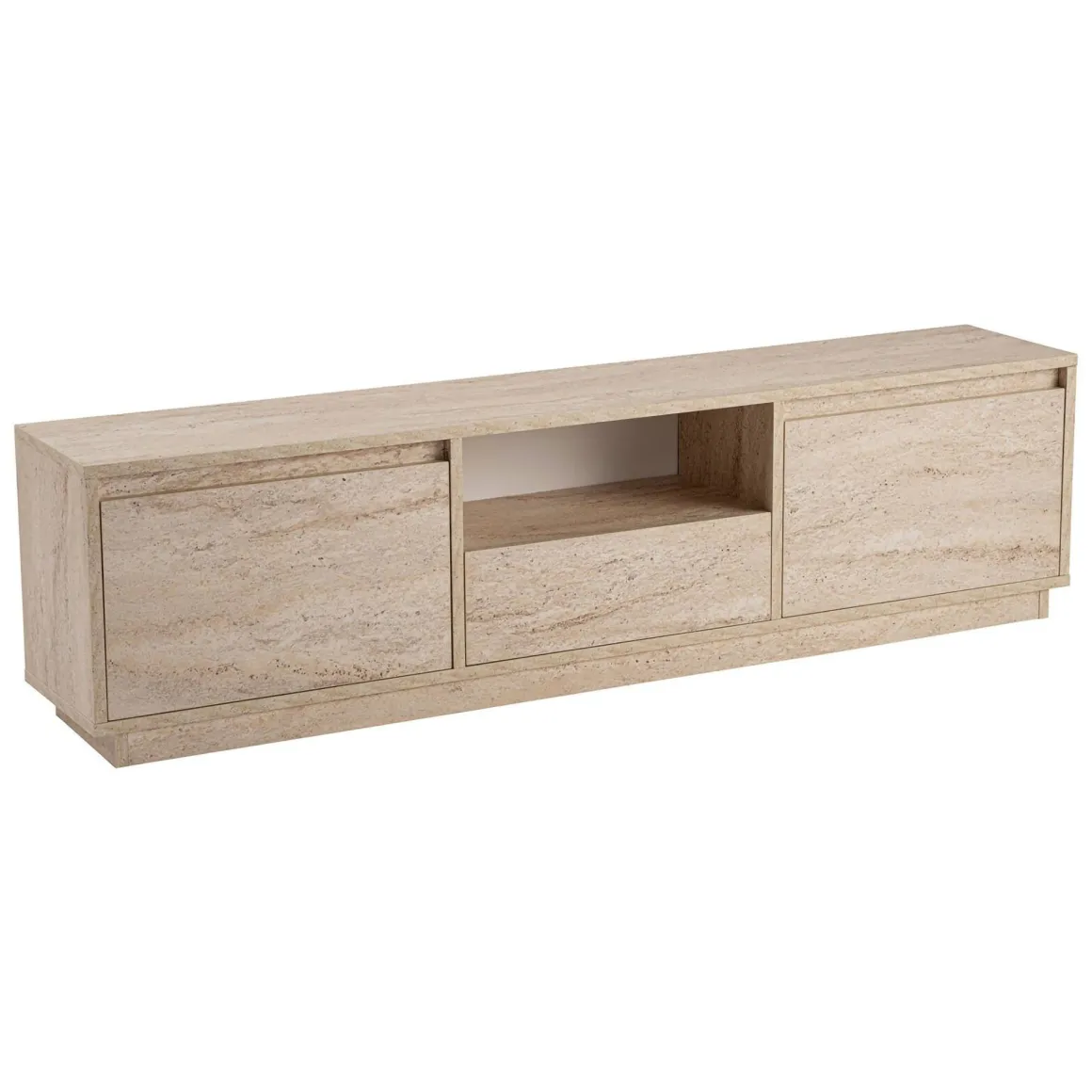Mobile TV beige 160x29x42h cm 3 ante - Morrigan
