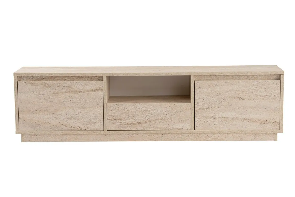 Mobile TV beige 160x29x42h cm 3 ante - Morrigan
