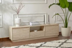 Mobile TV beige 160x29x42h cm 3 ante - Morrigan