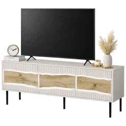 Mobile TV beige 143x40x61h cm 3 ante - Novoli