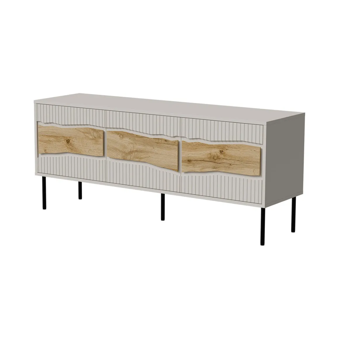 Mobile TV beige 143x40x61h cm 3 ante - Novoli