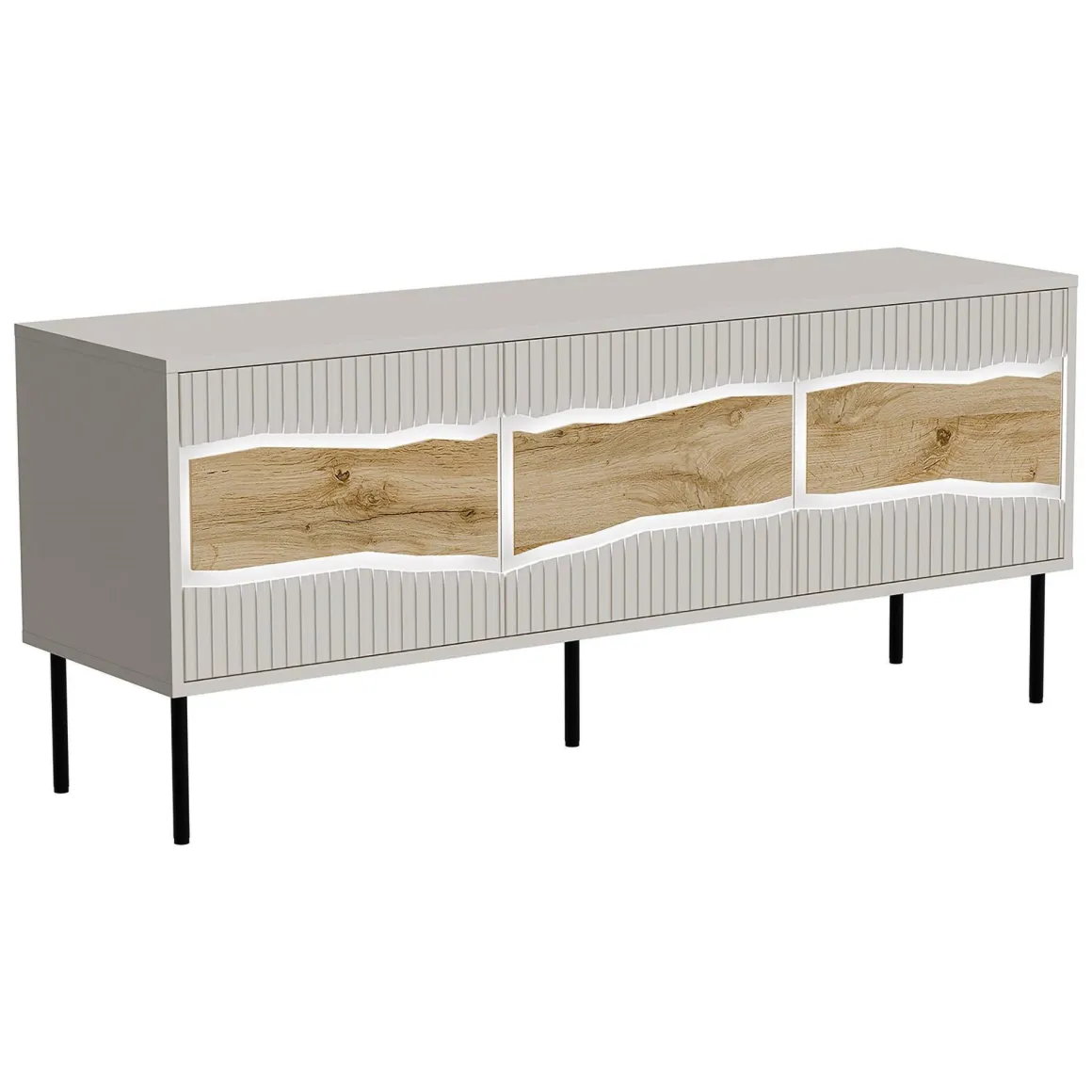 Mobile TV beige 143x40x61h cm 3 ante - Novoli