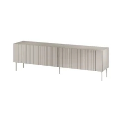 Mobile TV beige 200x42x60h cm 4 ante - Sospiro