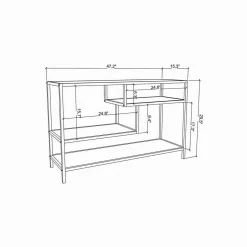 Mobili Porta Tv|Salotto > Dmora Mobile TV bianco e rovere 130x40x36h cm 2 ante - Ahuri Marrone, Bianco Rovere