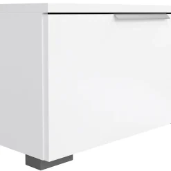 Mobili Porta Tv > Dmora Mobile TV 172x39x33h cm in legno - Ammiro Bianco Lucido