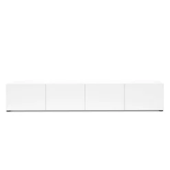Mobile TV bianco lucido 225x38x39h cm 4 ante - Ame