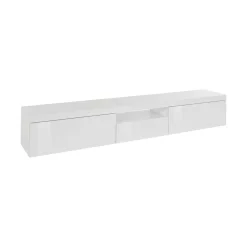 Mobile TV bianco 220x40x35h cm 3 ante - Annett