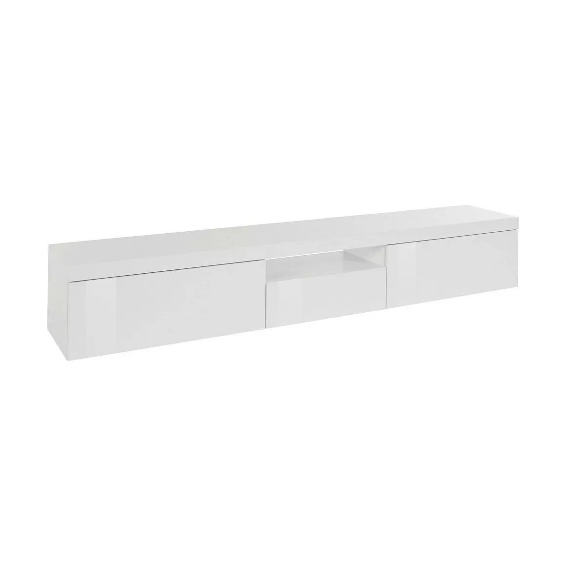 Mobile TV bianco 220x40x35h cm 3 ante - Annett
