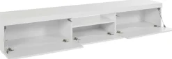 Mobile TV bianco 220x40x35h cm 3 ante - Annett
