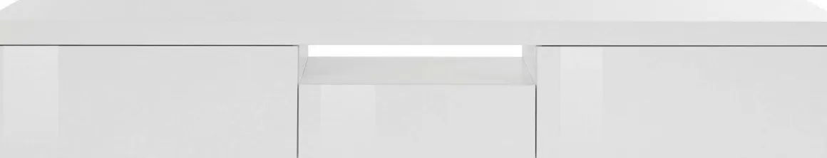 Mobile TV bianco 220x40x35h cm 3 ante - Annett