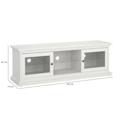 Mobili Porta Tv > Dmora Mobile TV 149x41x50h cm 2 ante - Damrey Bianco