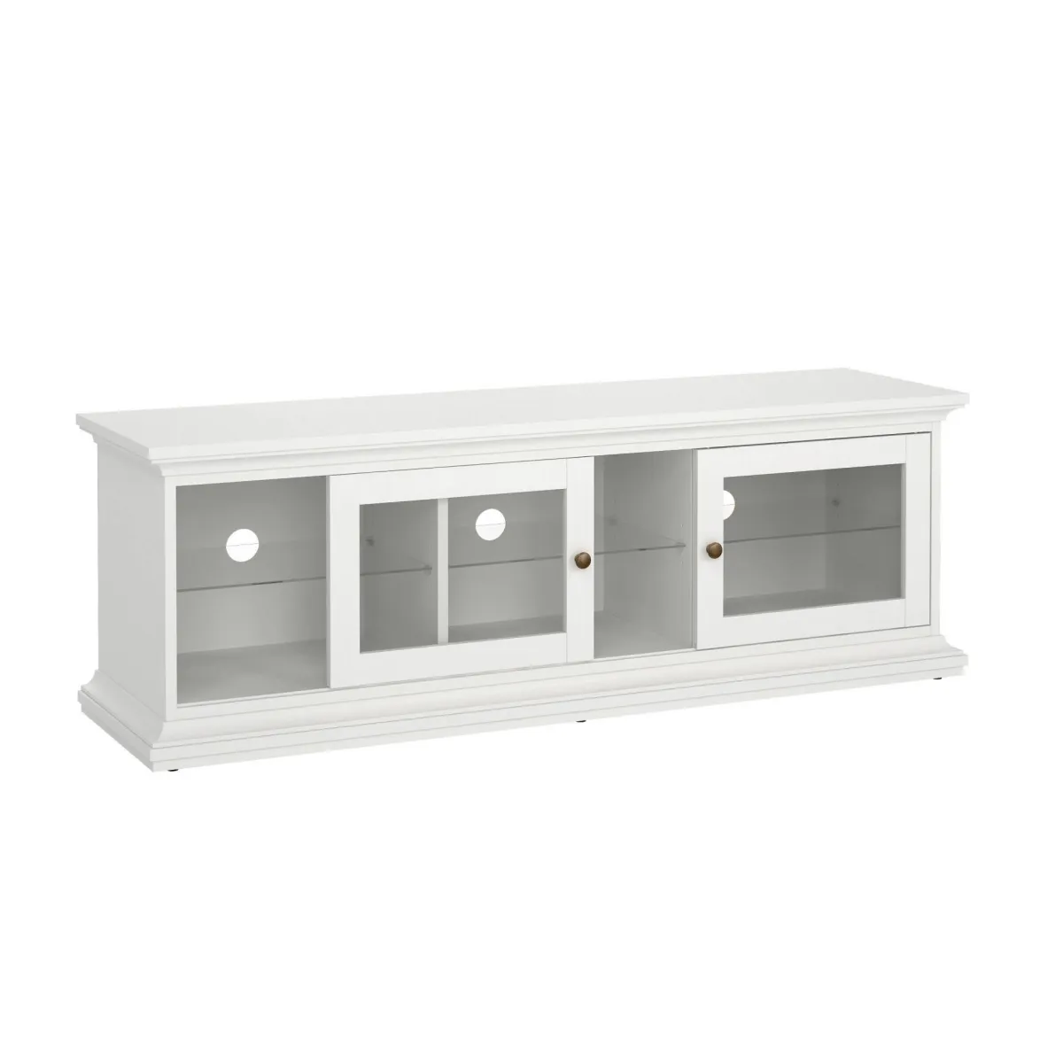 Mobili Porta Tv > Dmora Mobile TV 149x41x50h cm 2 ante - Damrey Bianco